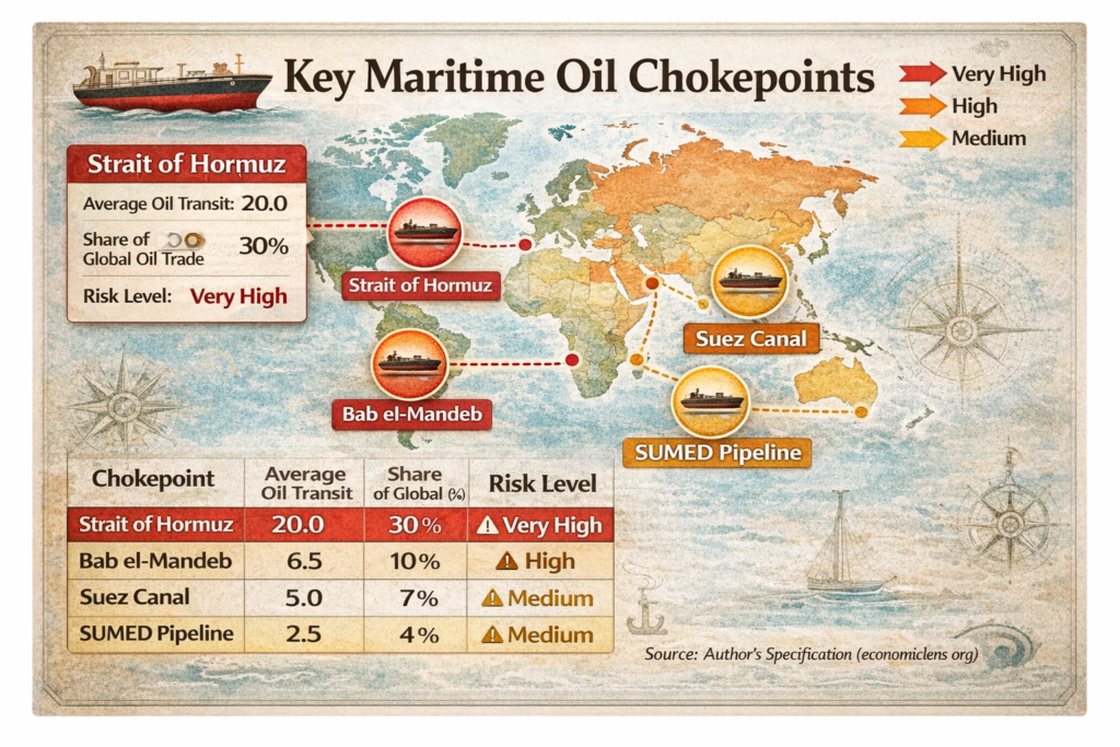 Oil Shipping vulnerability in the Middle East and 2026 Price Risks